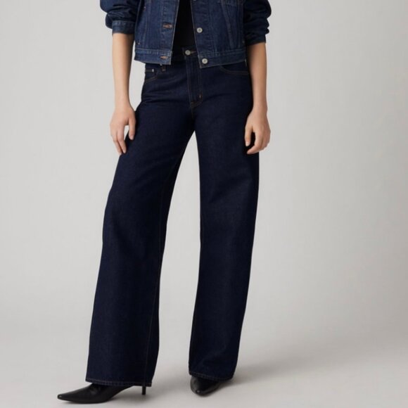 NWOT XL Wide Leg Straight Levis - Picture 1 of 14